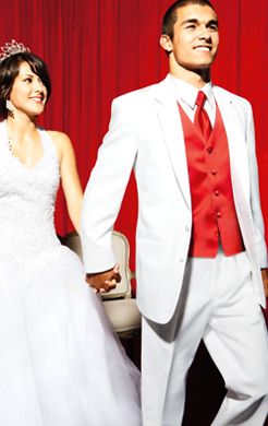 Joseph & Feiss White Two Button Notch Lapel