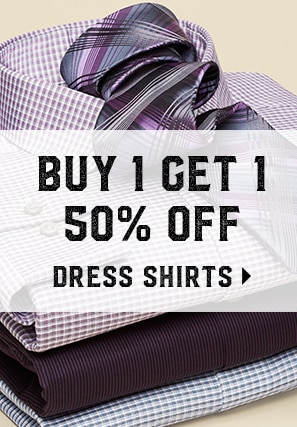 Buy 1 Get 1 50% Off Dress Shirts