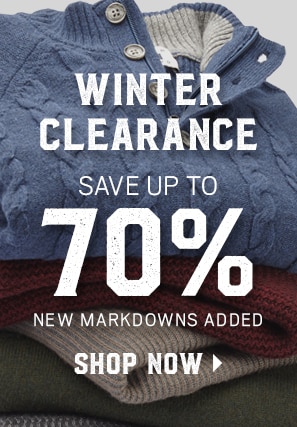 Winter Clearance Sale. Save Up To 70% OFF. New Markdowns Added. Shop Now.
