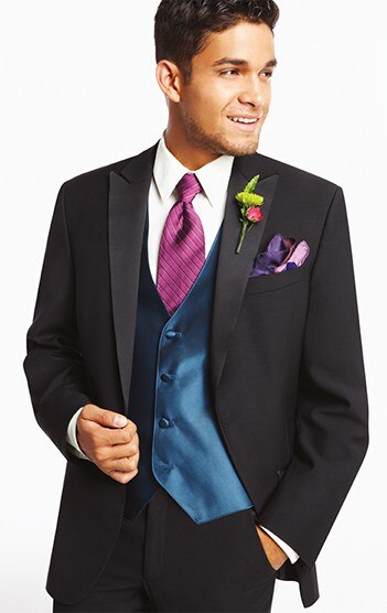 Calvin Klein One-Button Super 100s Peak Lapel