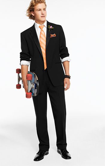 Joseph & Feiss Two-Button Black Notch Lapel 