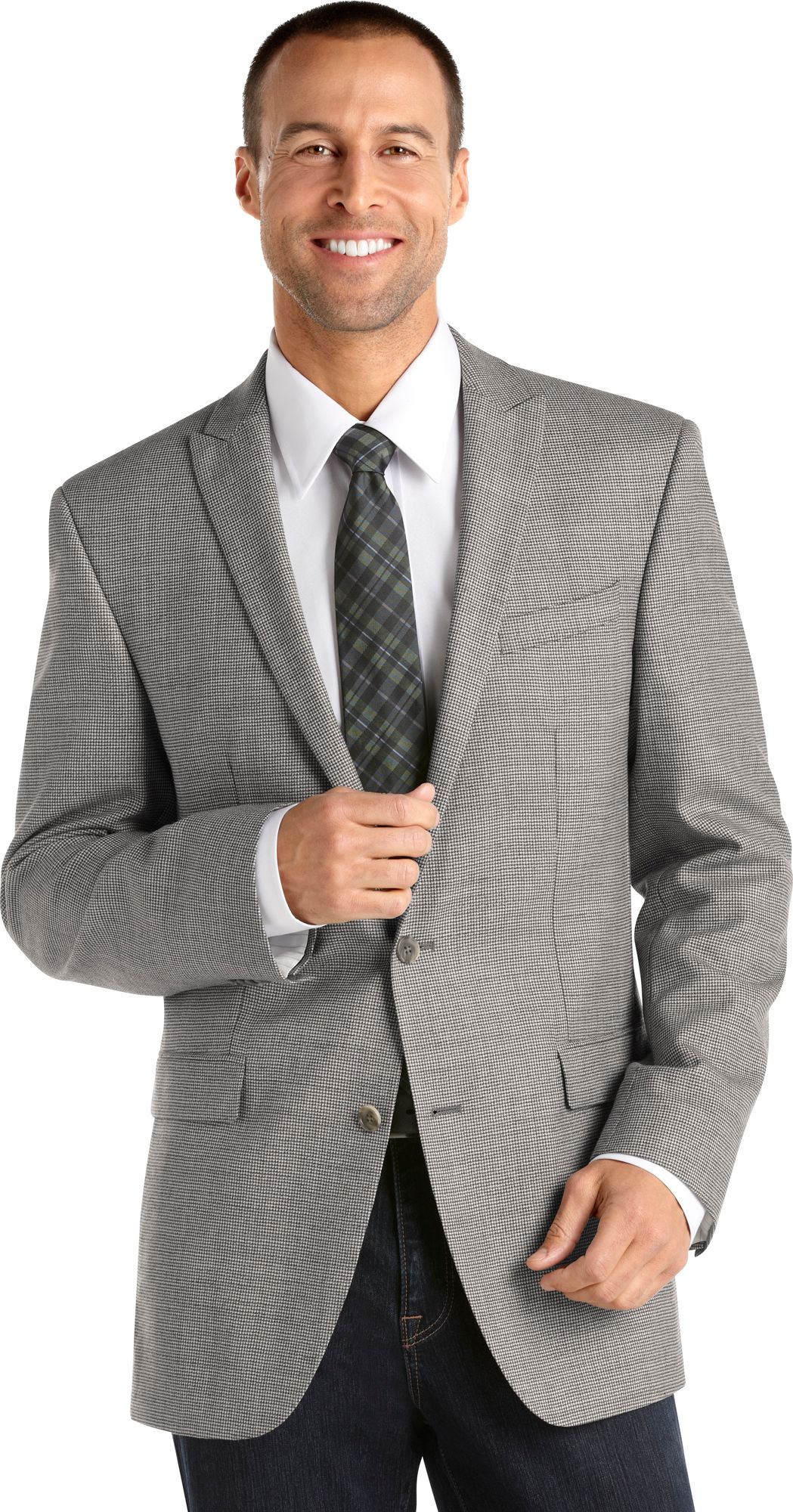 Kenneth Cole Gray Check Sport Coat