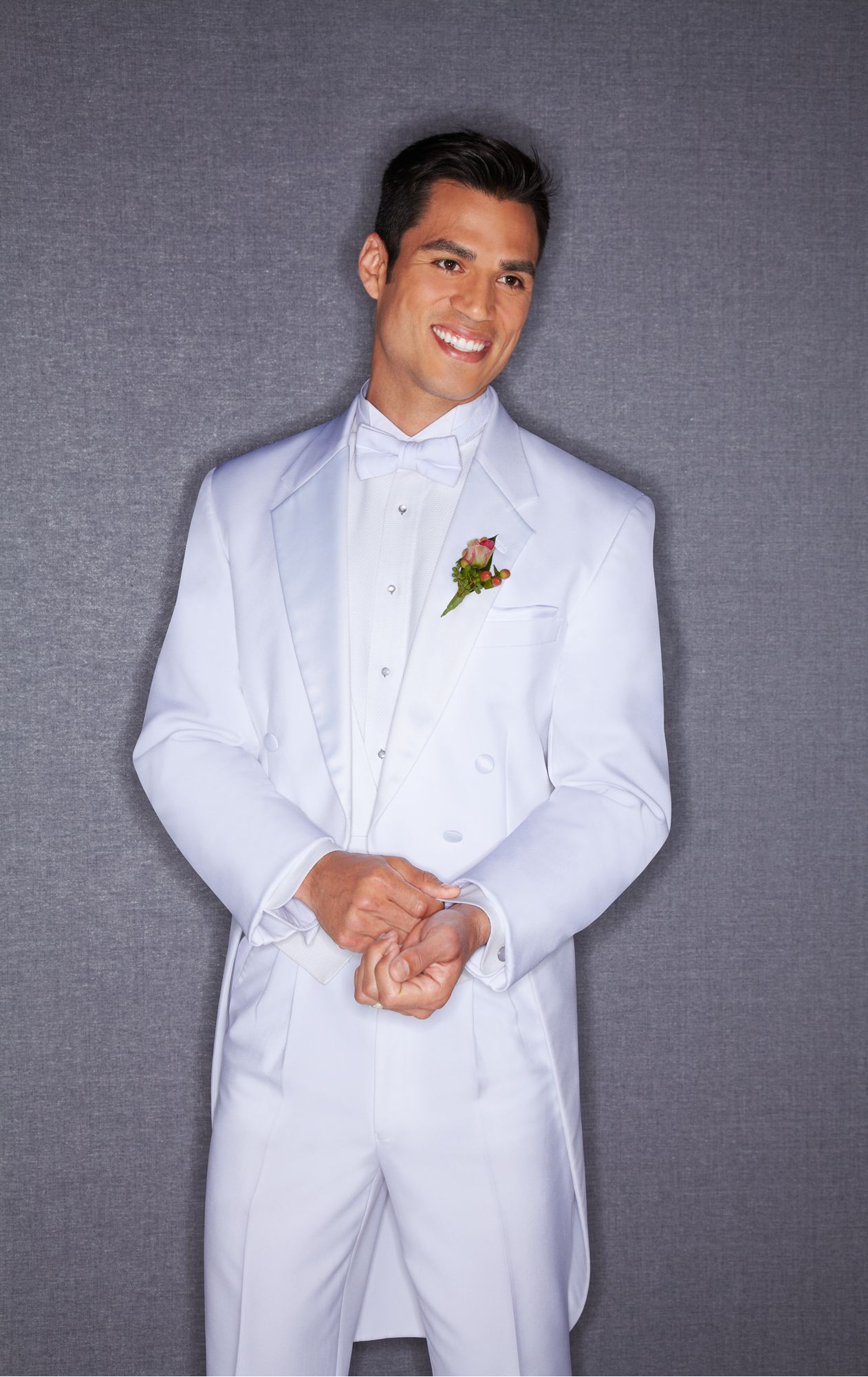 Joseph & Feiss White Tailcoat