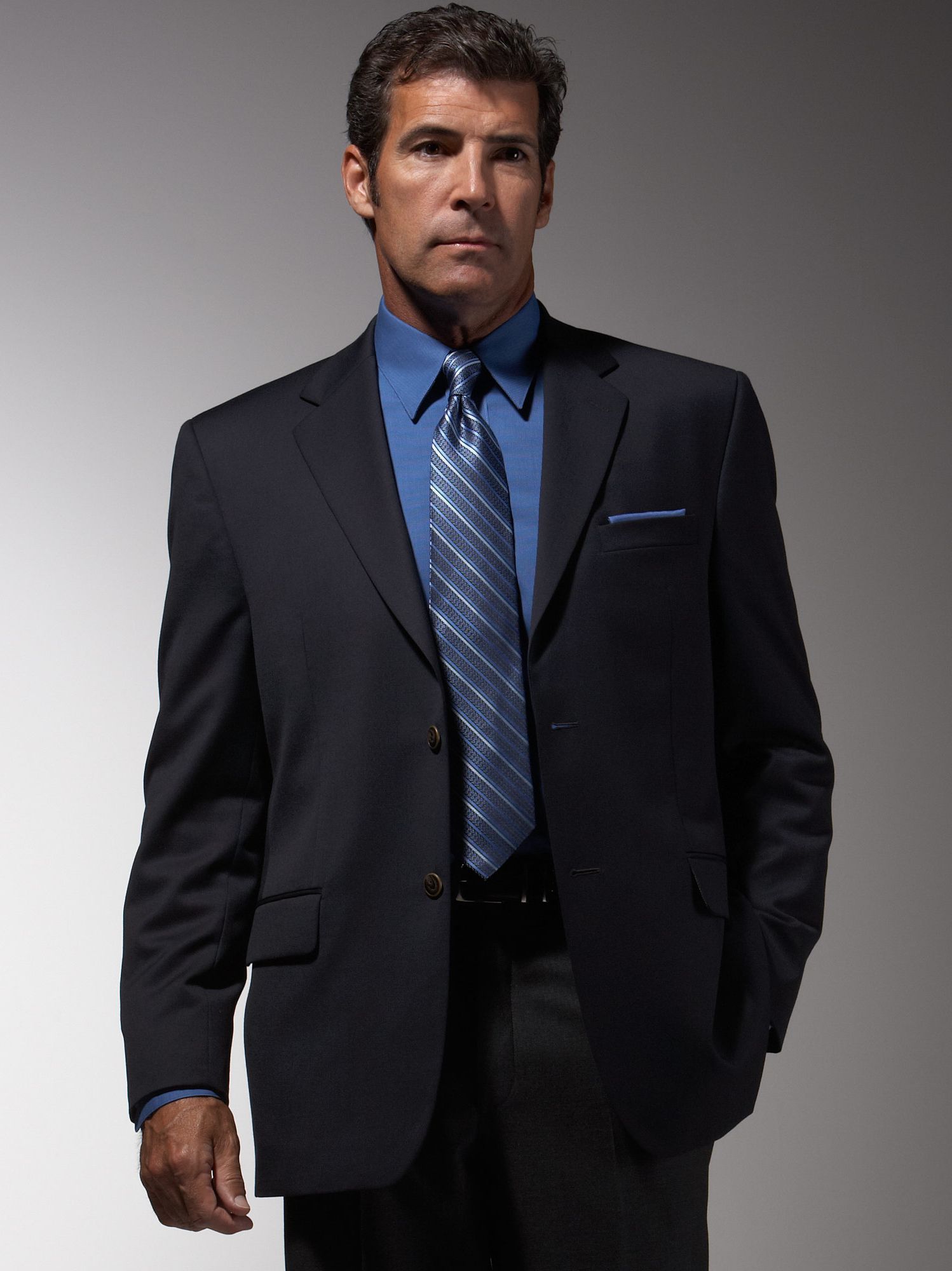 Joseph & Feiss Gold, Navy Blazer