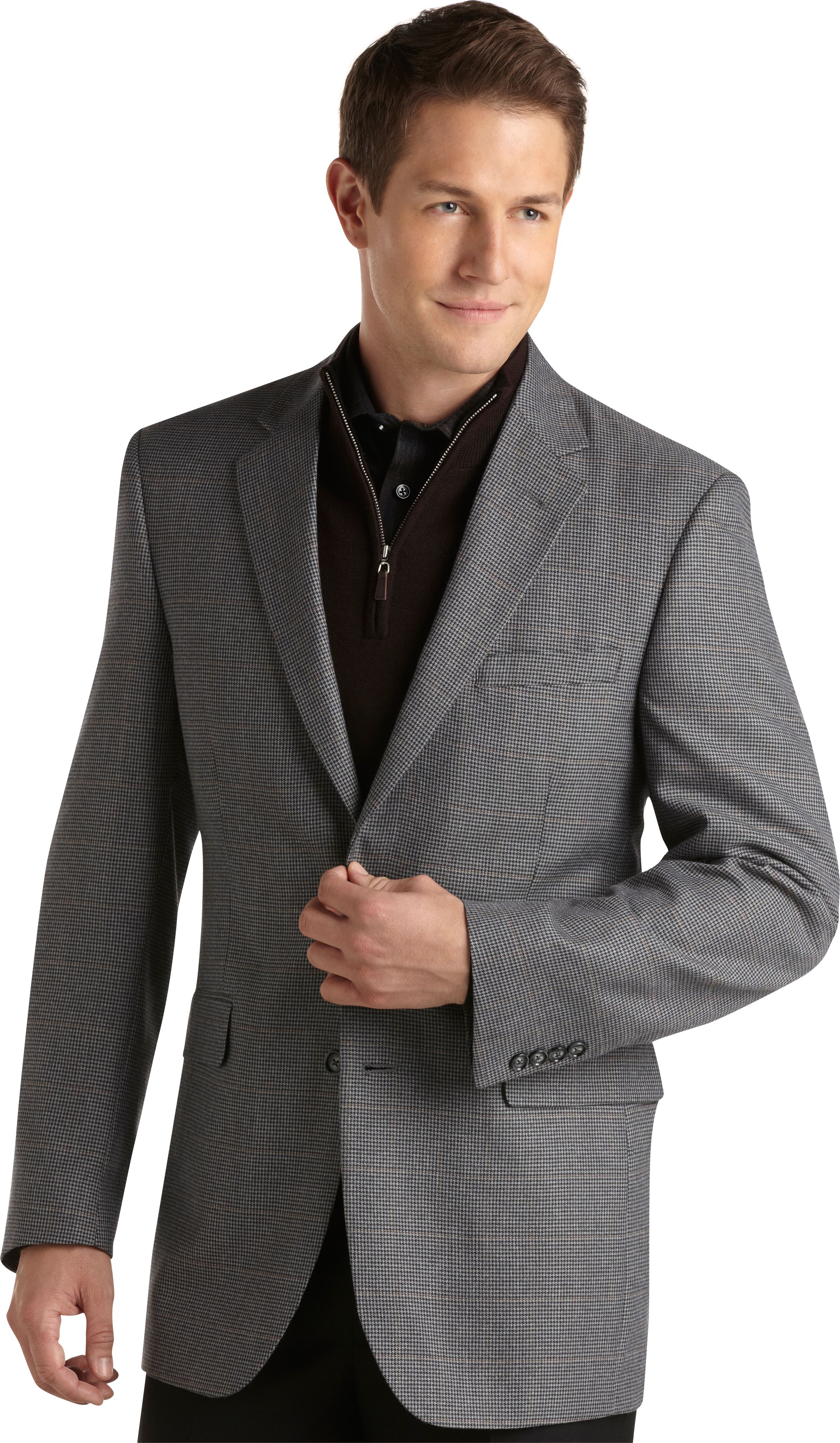 Joseph & Feiss Gray Check Sport Coat