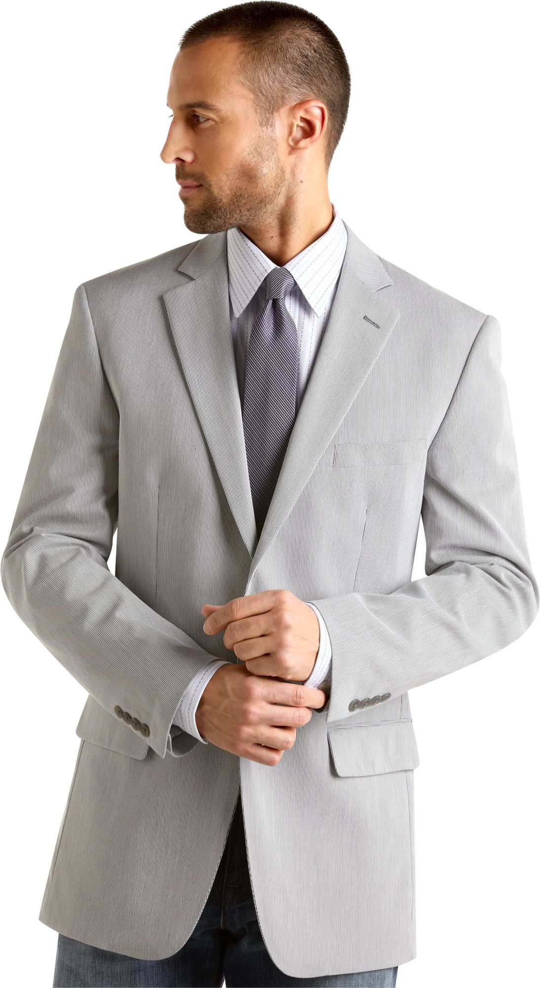 Pronto Uomo Gray Pincord Sport Coat