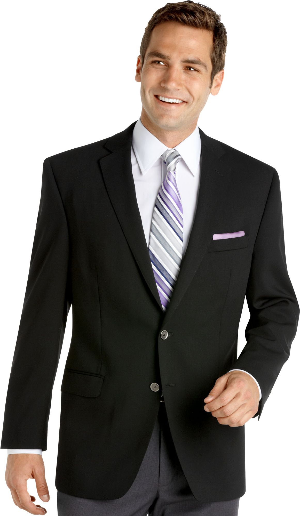 Calvin Klein Black Solid Slim Fit Blazer