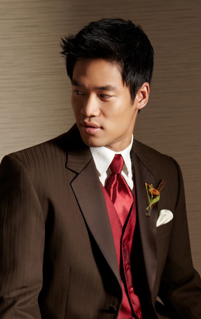 Pronto Uomo Two-Button Chocolate Brown Notch Lapel