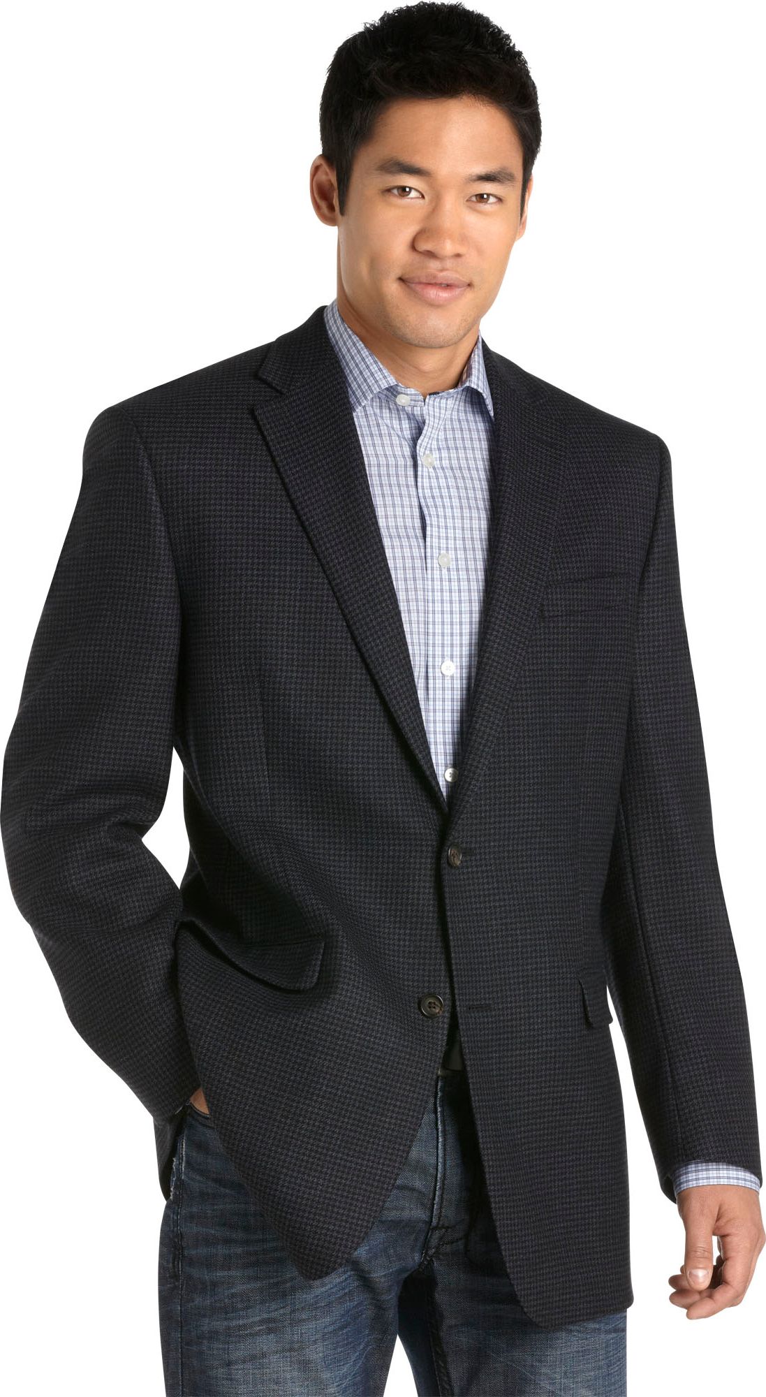 Lauren by Ralph Lauren Navy Check Sport Coat