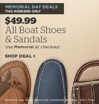 All Boat Shoes and Sandals - $49.99