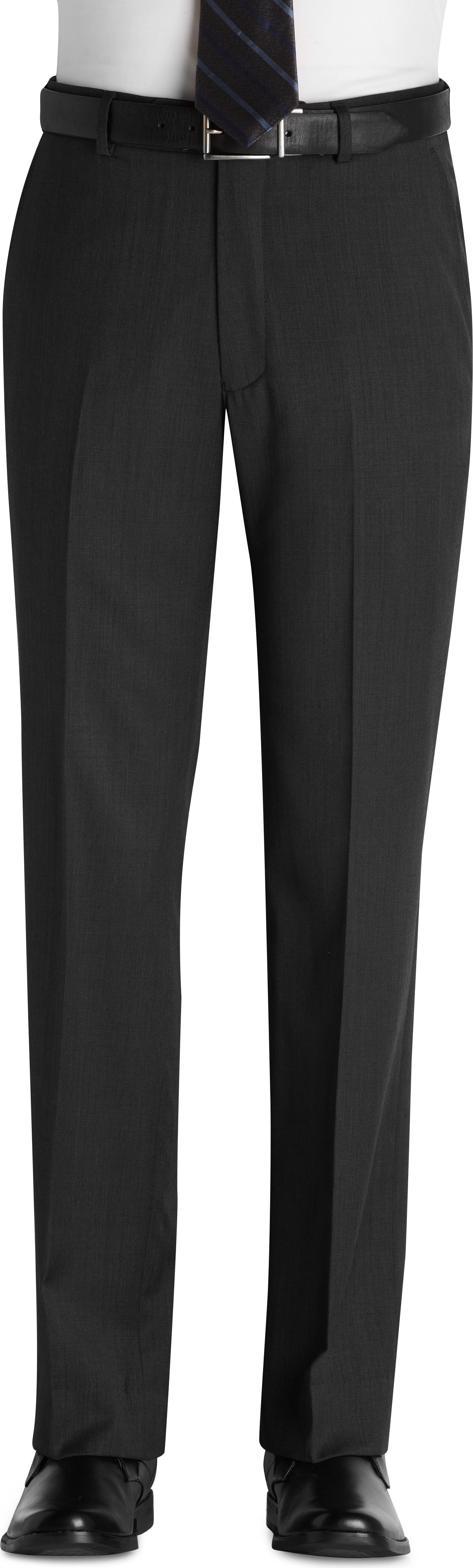 Pronto Uomo Charcoal Gray Sharkskin Slacks