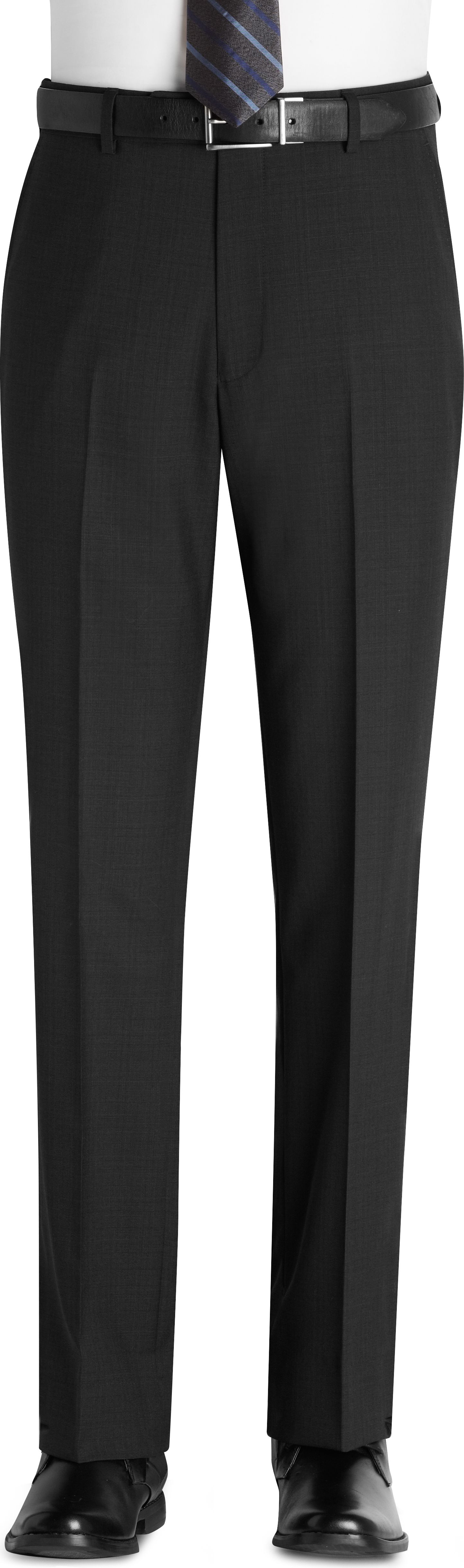 Pronto Uomo Charcoal Parquet Check Slim Fit Slacks