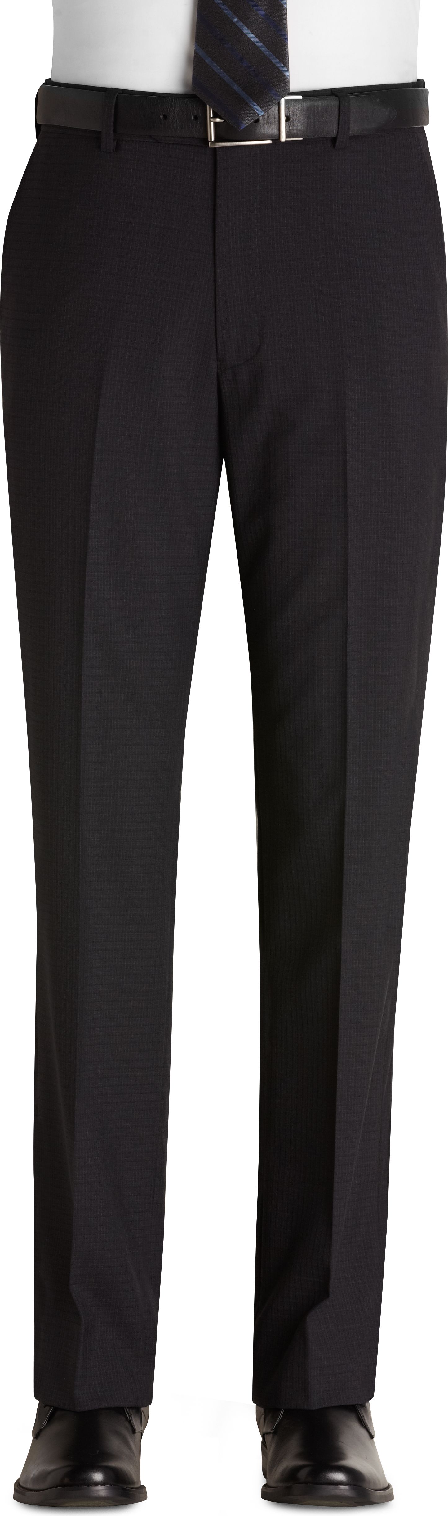 Pronto Uomo Charcoal Check Slim Fit Slacks