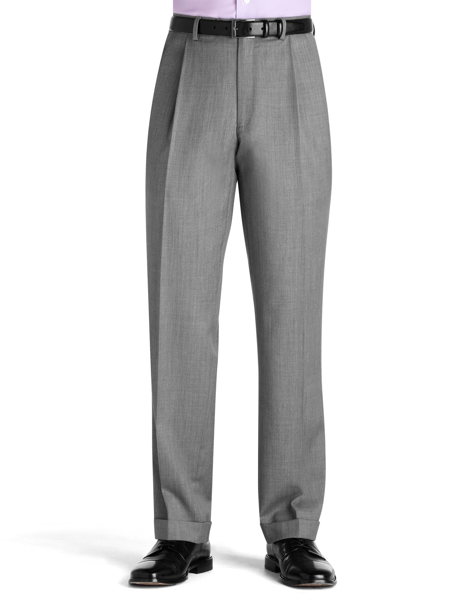 Joseph Abboud Medium Gray Pleated Slacks