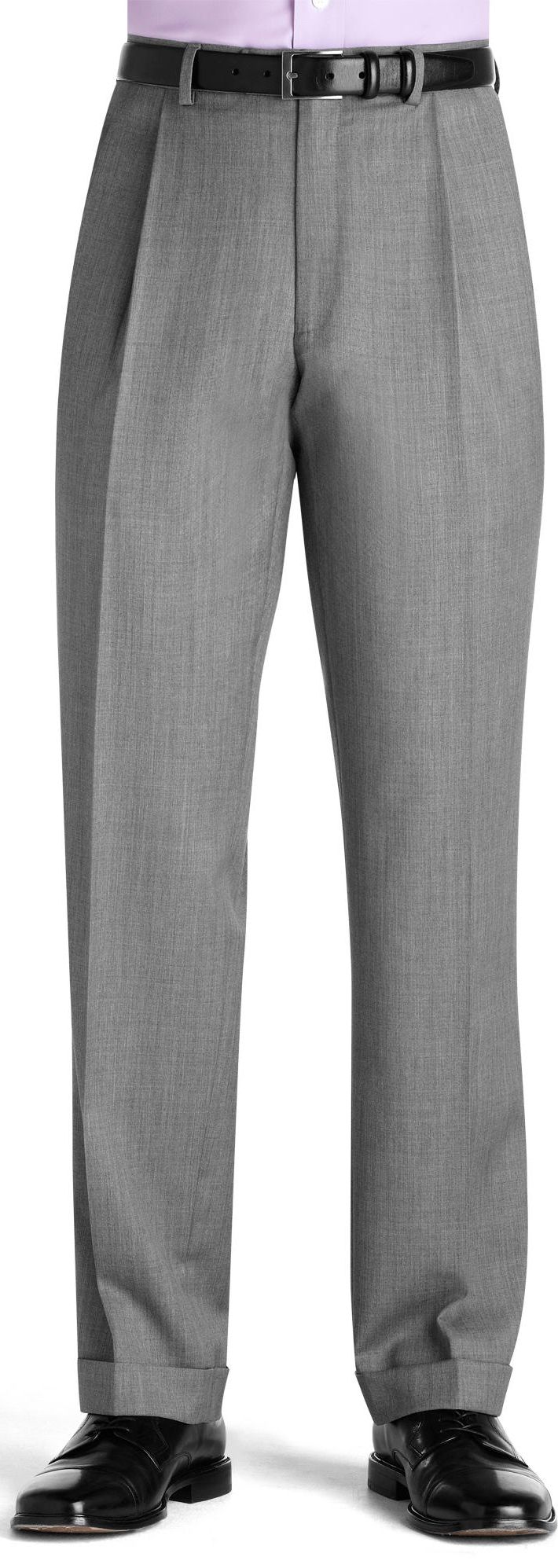 Joseph Abboud Gray Pleated Slacks