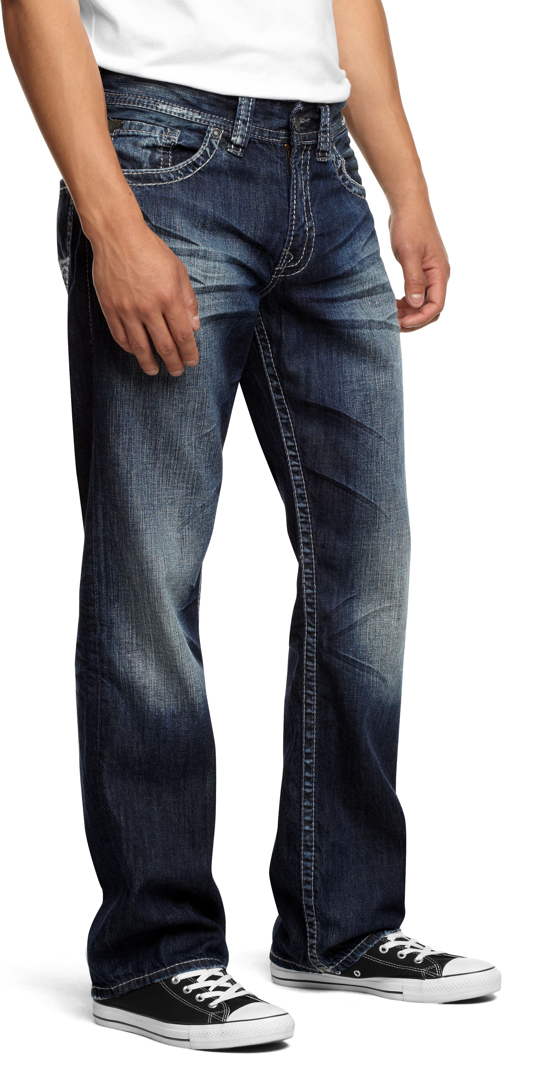 Silver Gordie Loose Fit Medium Wash Jeans