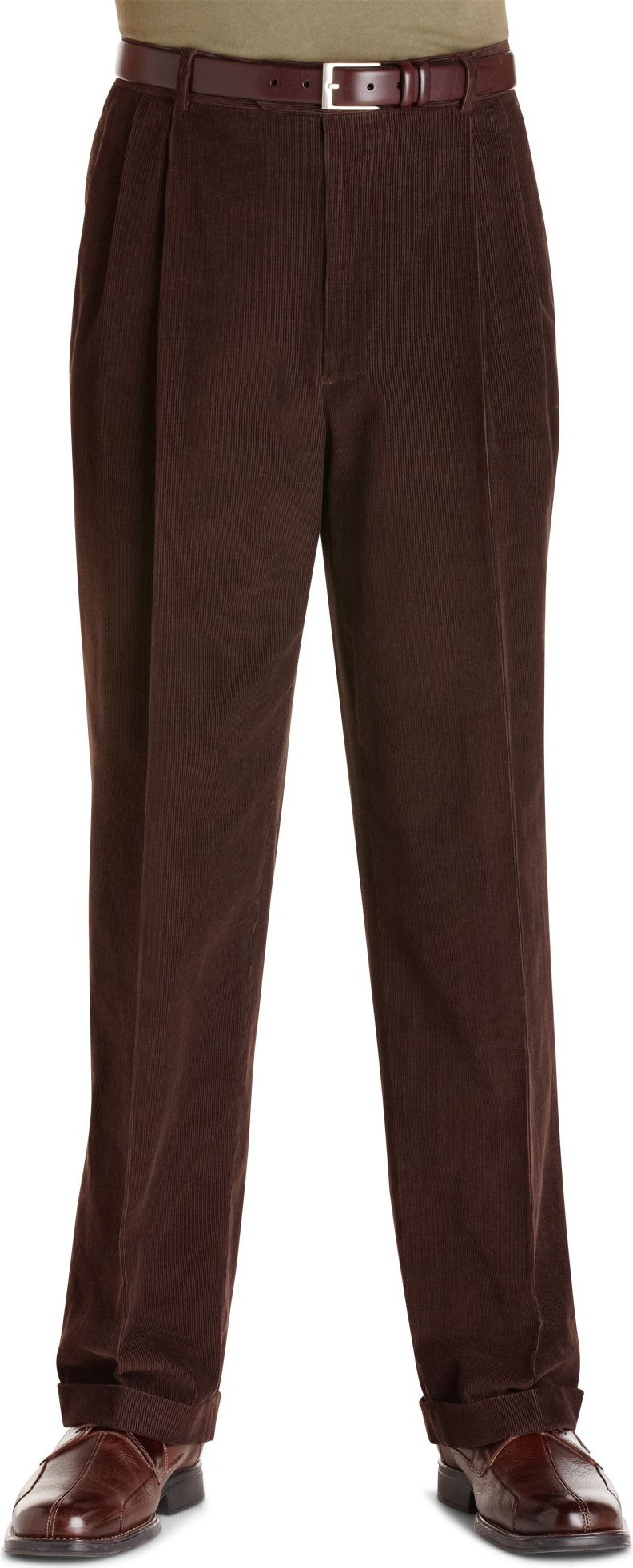 Pronto Blue Brown Corduroy Slacks