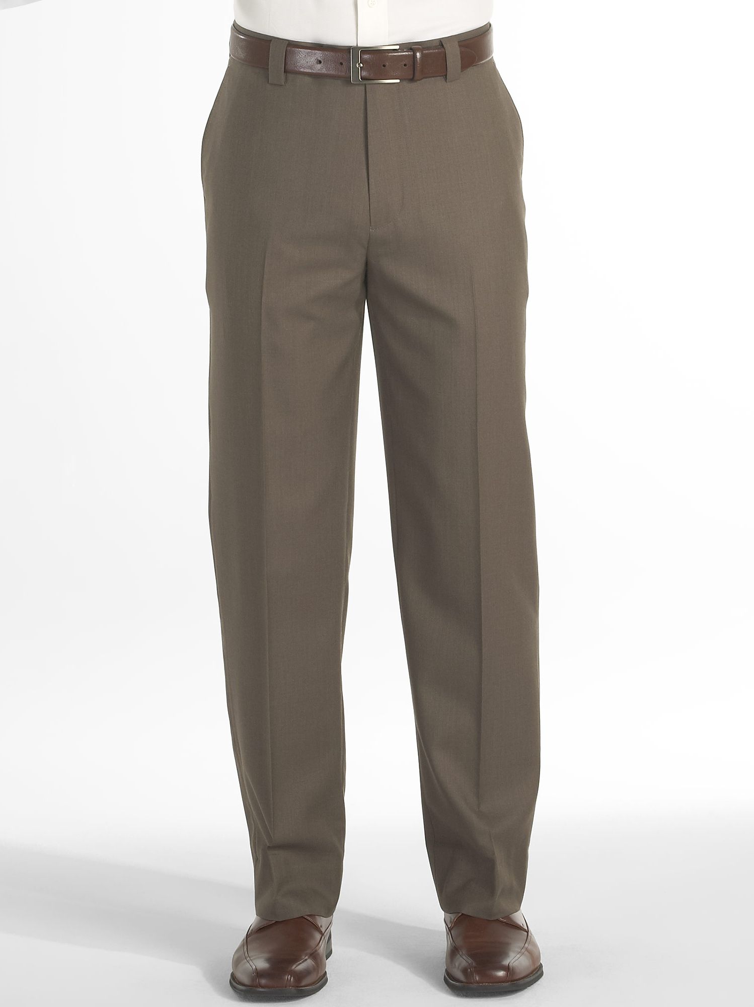 Jhane Barnes Taupe Flat Front Slacks
