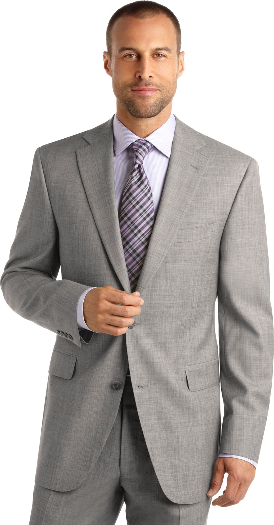 Jack Victor Select Gray Tic Suit