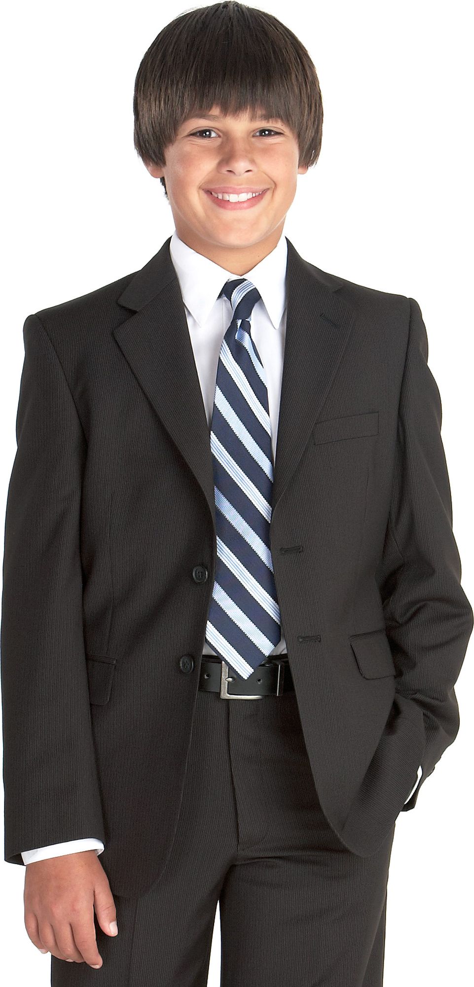 Michael Kors Boys Charcoal Pinstripe Suit Separates Jacket