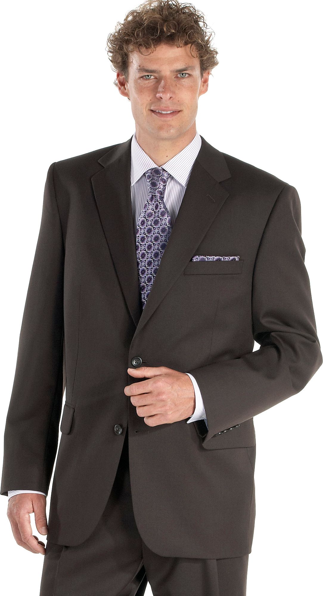 Joseph & Feiss Brown Portly Suit