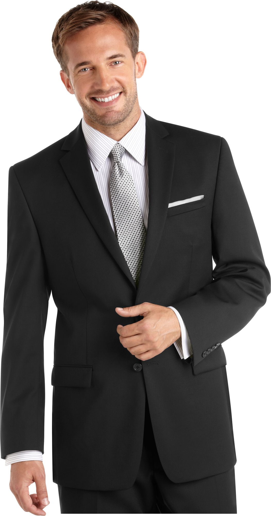 Joseph Abboud Black Modern Fit Suit