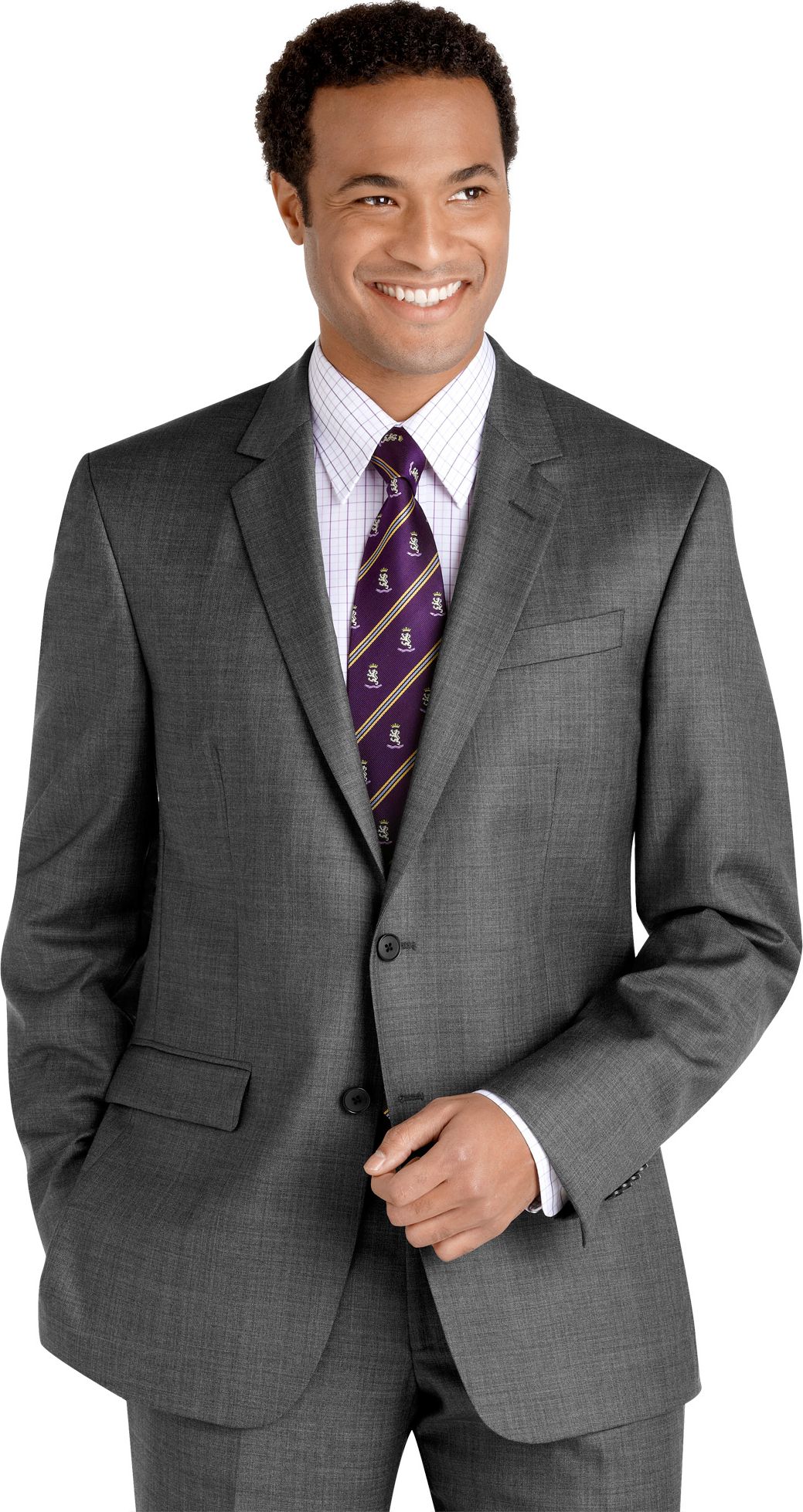 Kenneth Cole Charcoal Slim Fit Suit