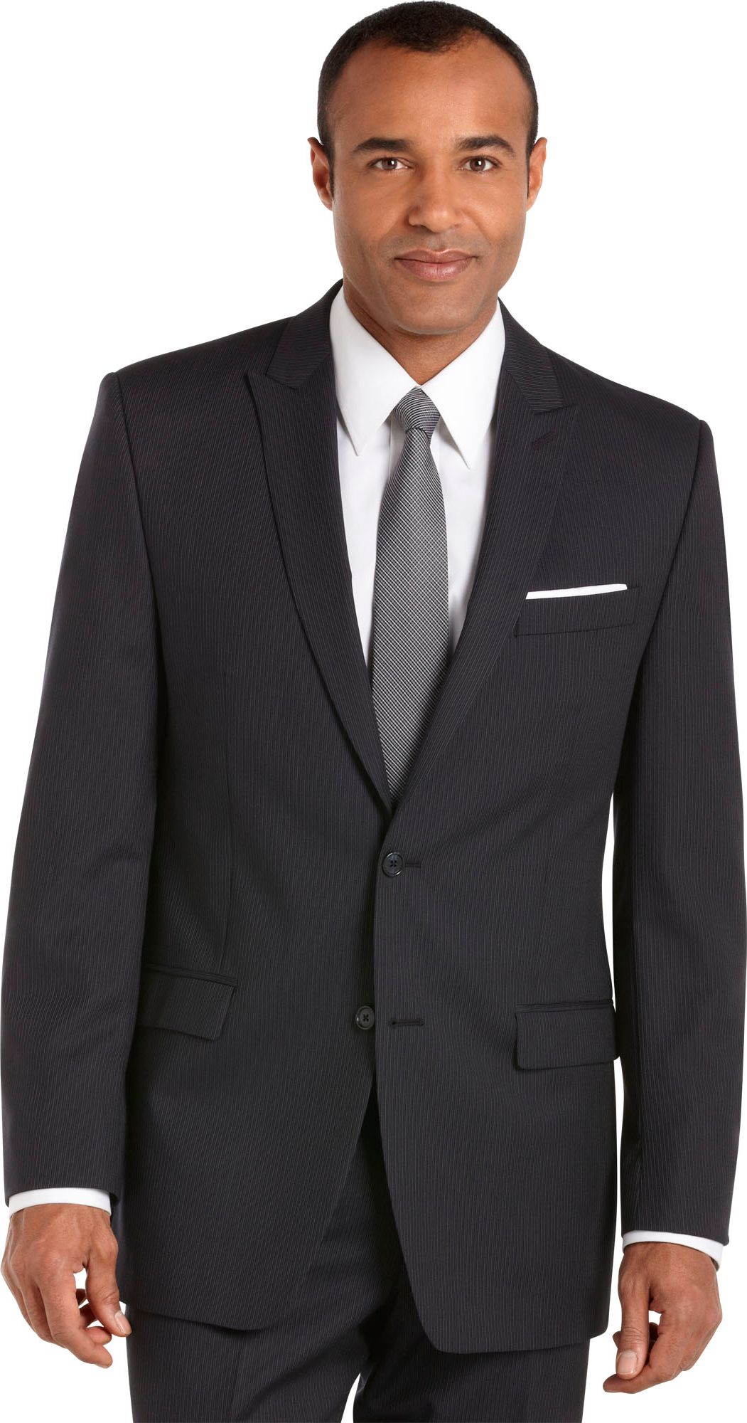 Calvin Klein Navy Stripe Slim Fit Suit