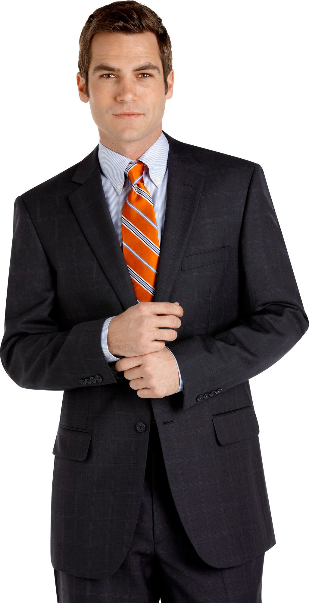 Pronto Uomo Blue Plaid Suit