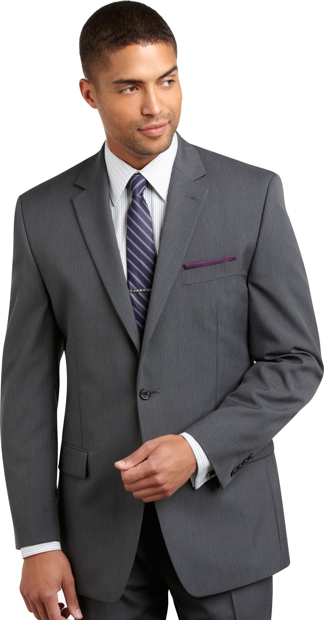 Michael Kors Gray Multistripe Suit