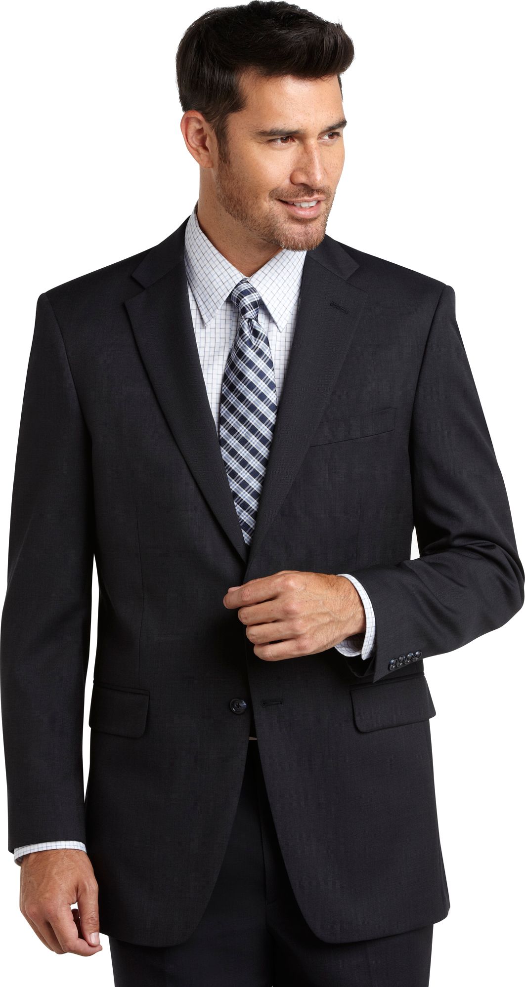 Jones New York Charcoal Tic Suit