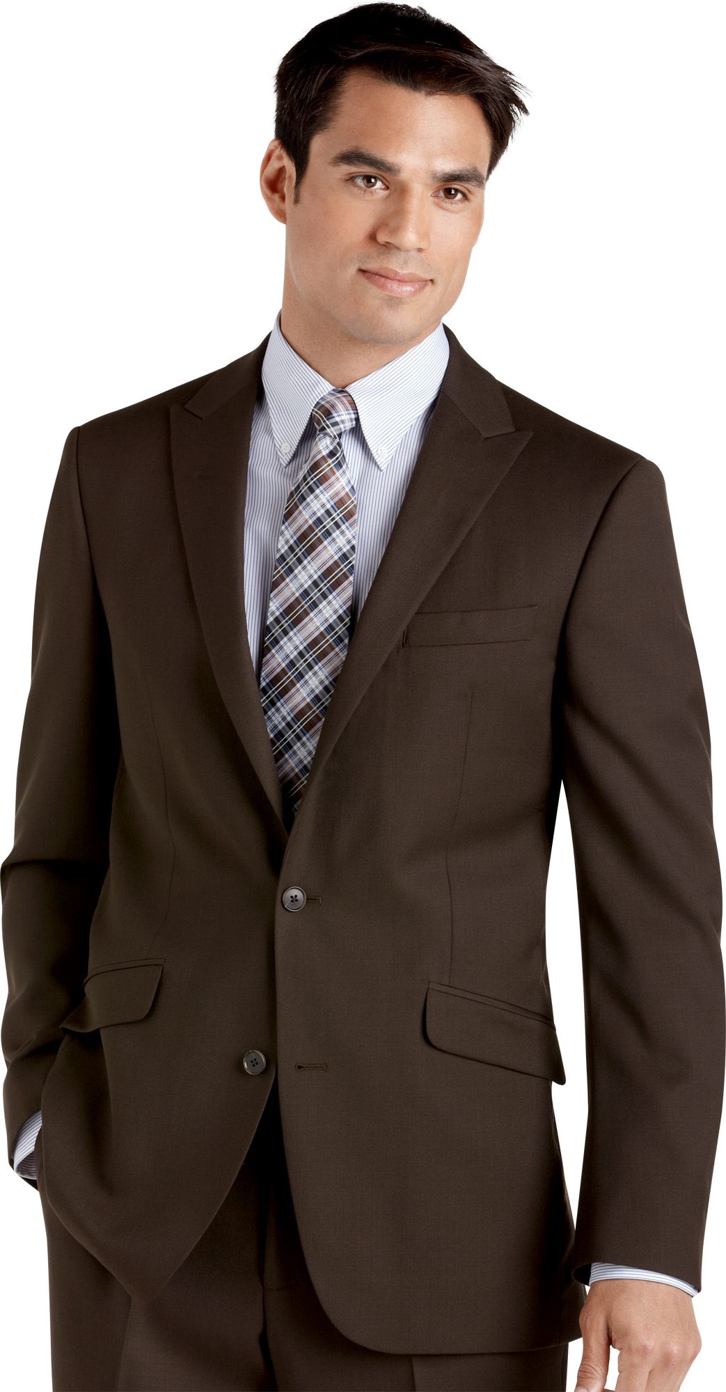Kenneth Cole Brown Slim-Fit Suit