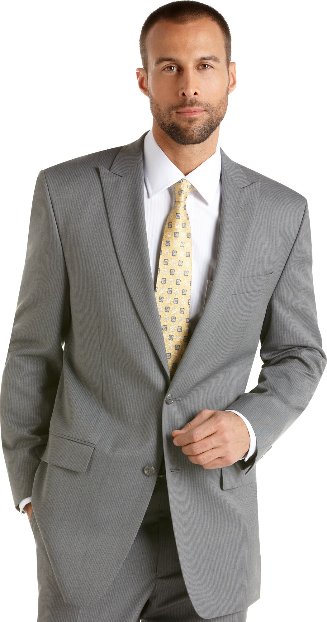 Michael Kors Gray Multistripe Trim Fit Suit