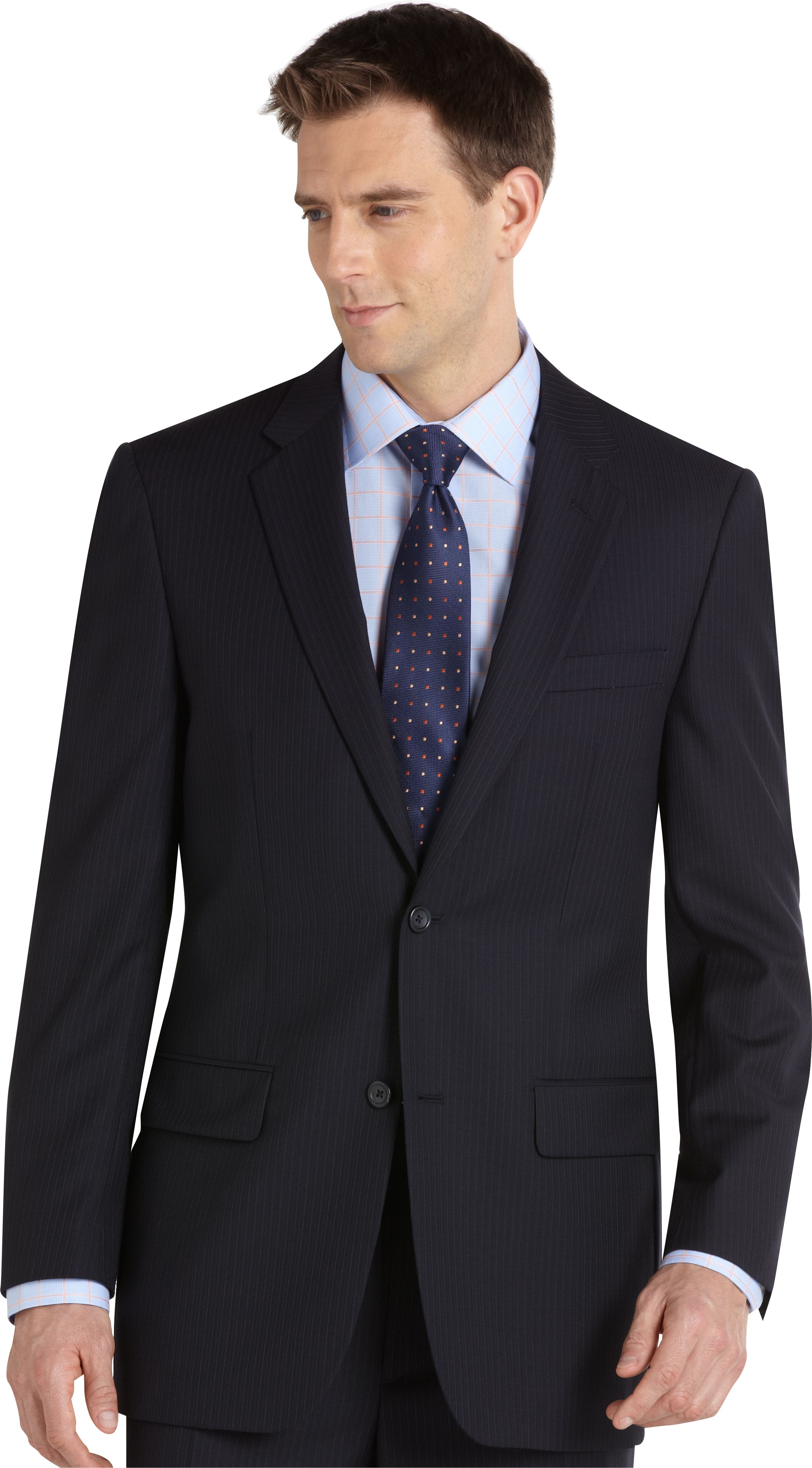 Joseph Feiss Navy Multistripe Suit