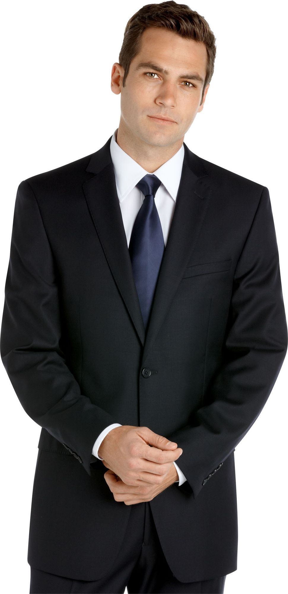 Joseph & Feiss Gold Suit, Navy