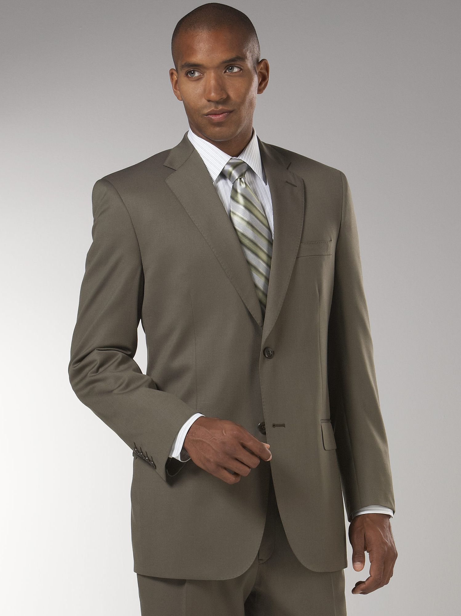 Joseph & Feiss Gold Suit, Olive