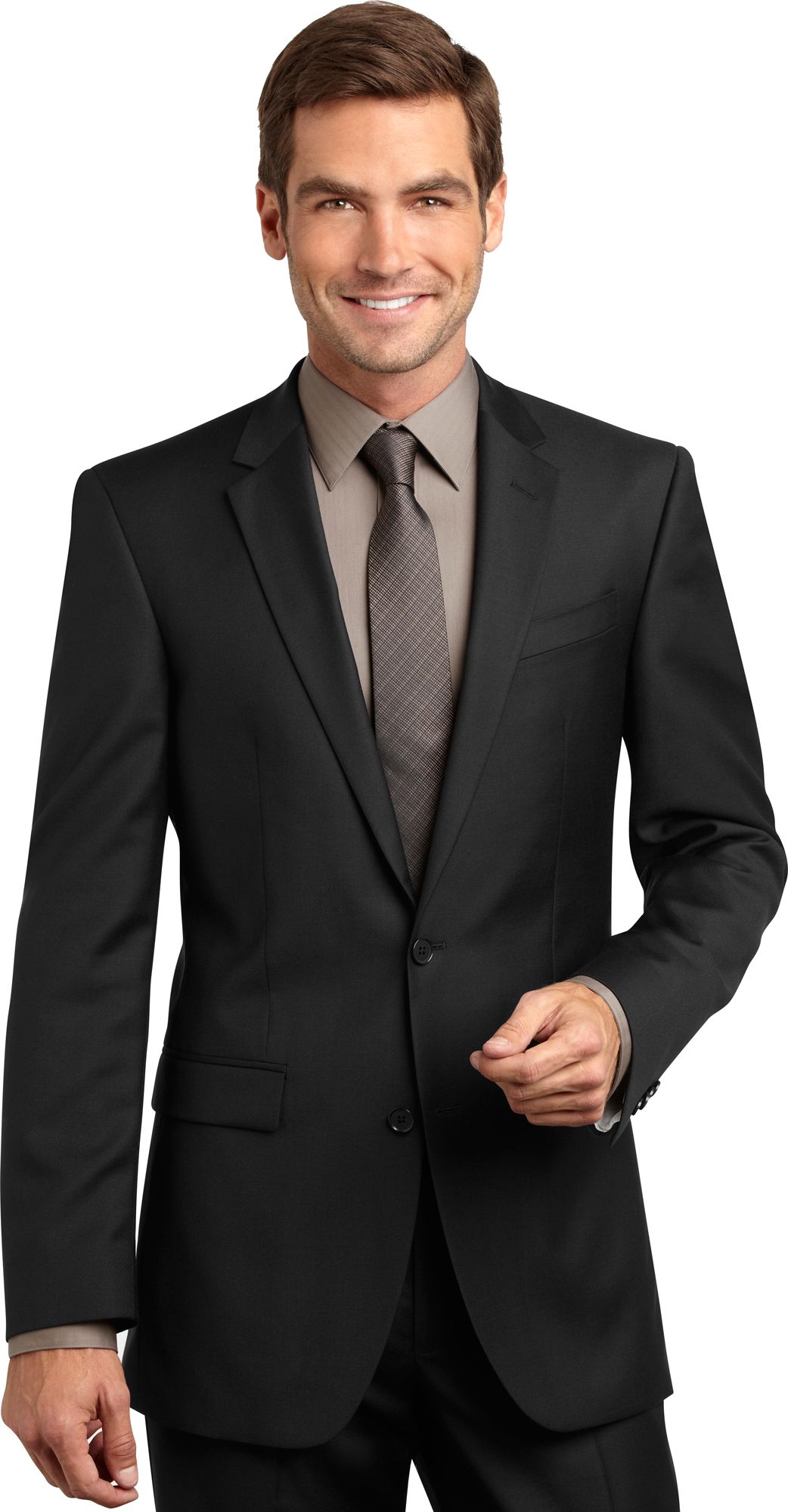 Kenneth Cole Black Modern Fit Suit
