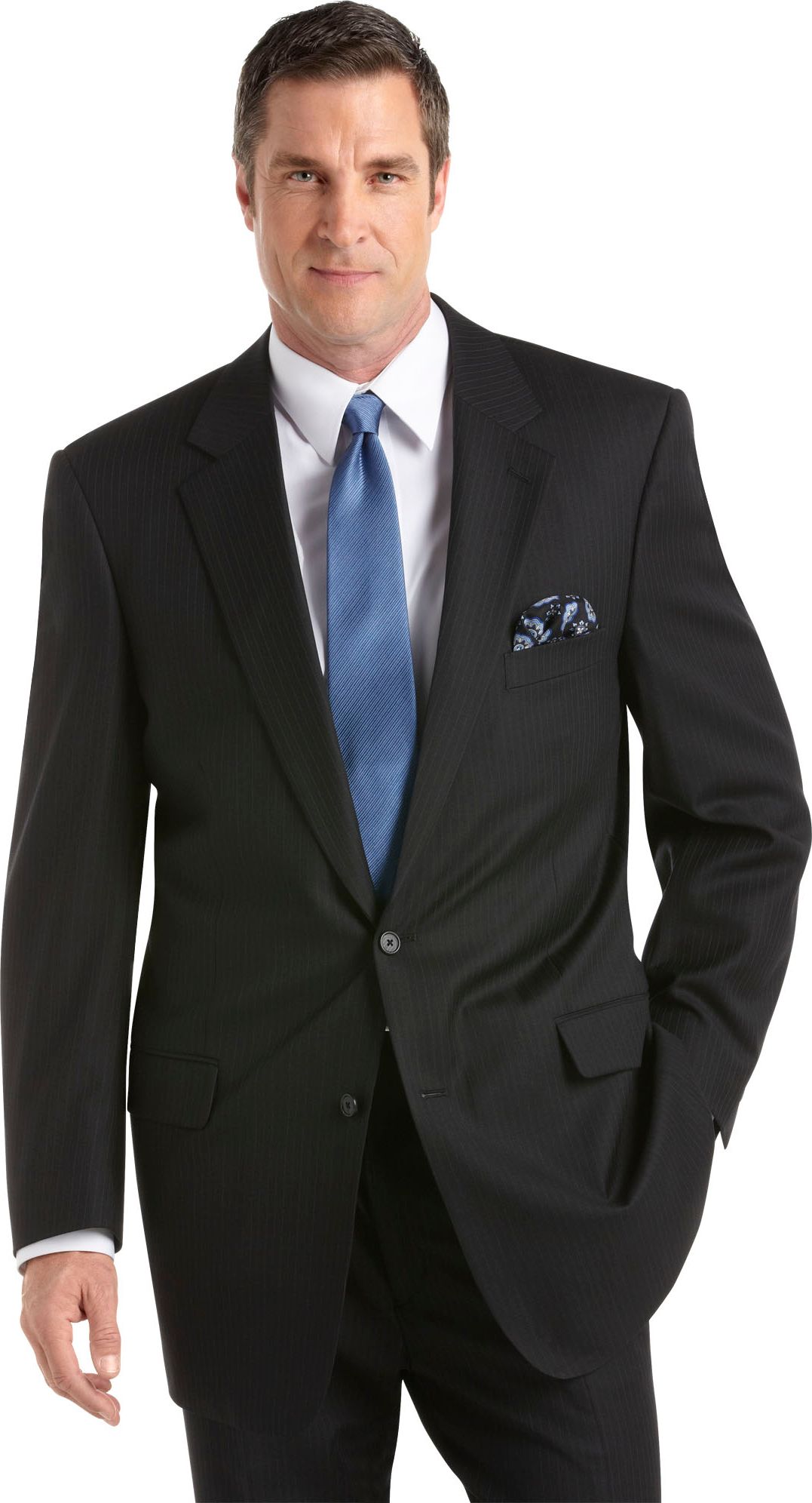 Joseph & Feiss Gold Suit Black Multistripe
