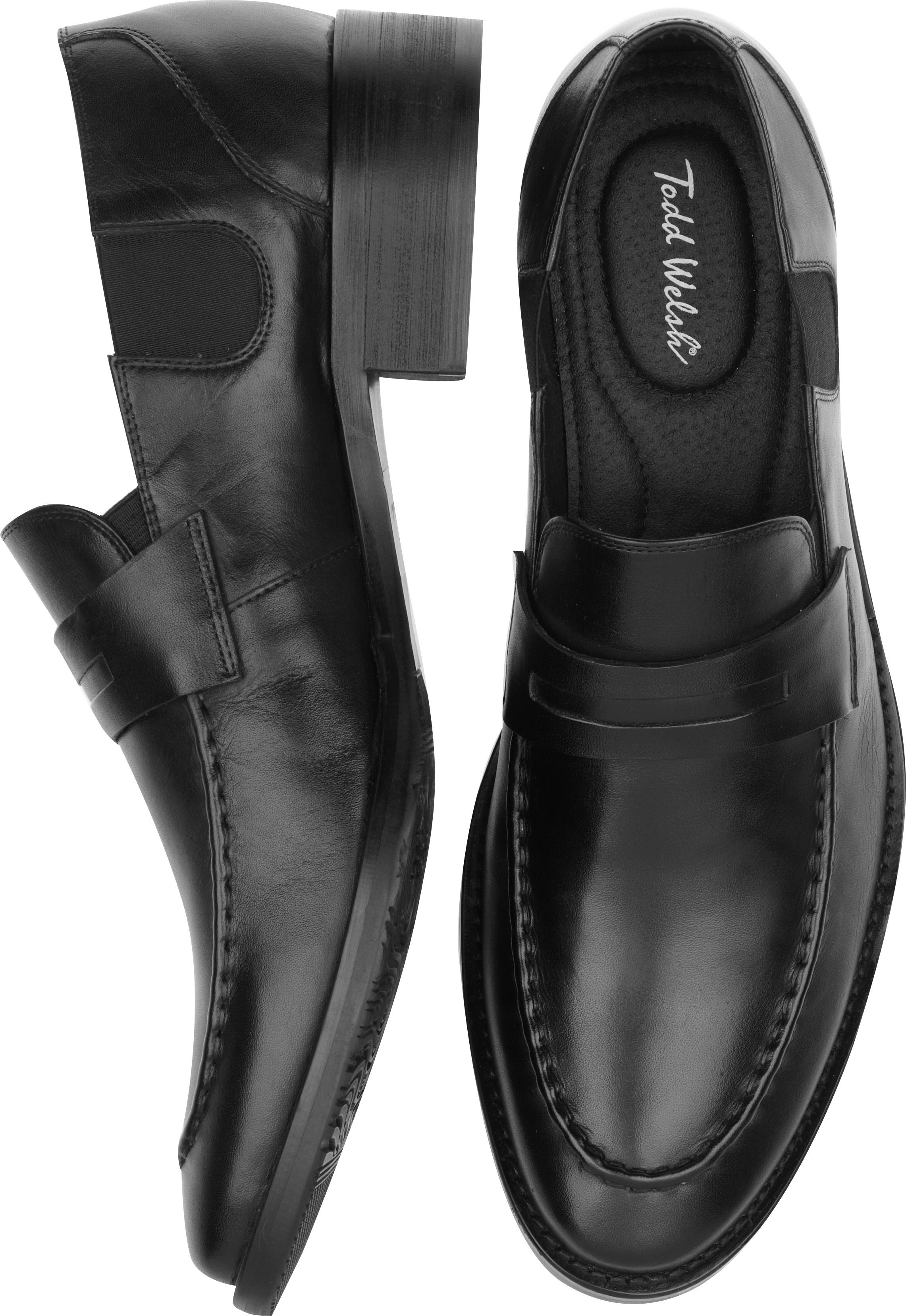 Todd Welsh Amile Black Penny Loafers