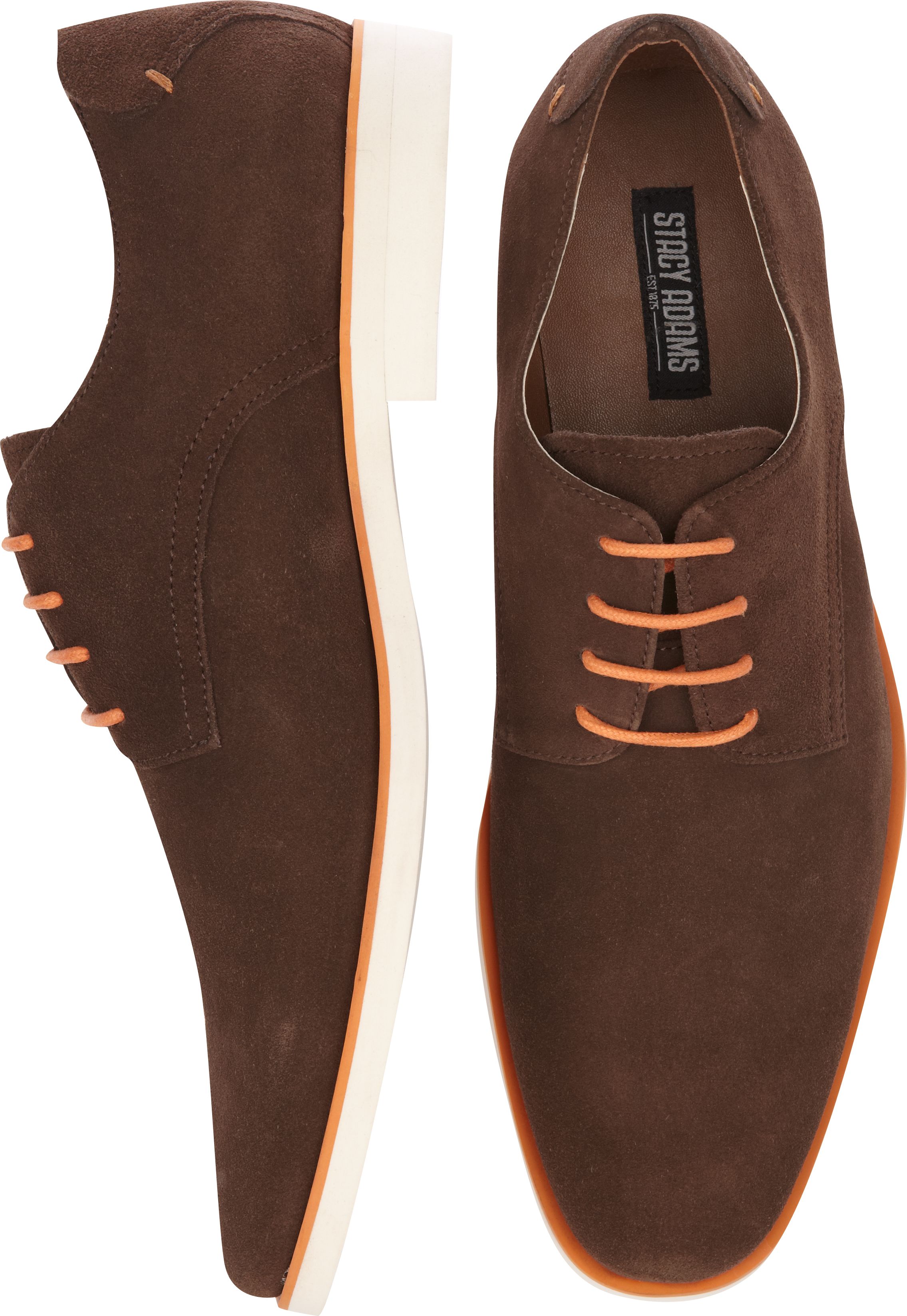 Stacy Adams Tremain Brown Suede Lace Up Shoes