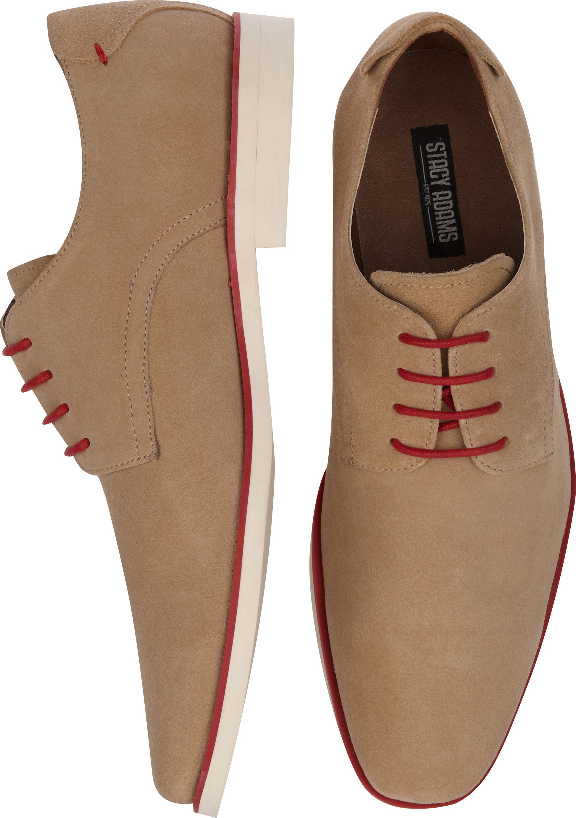 Stacy Adams Tremain Tan Suede Lace Up Shoes