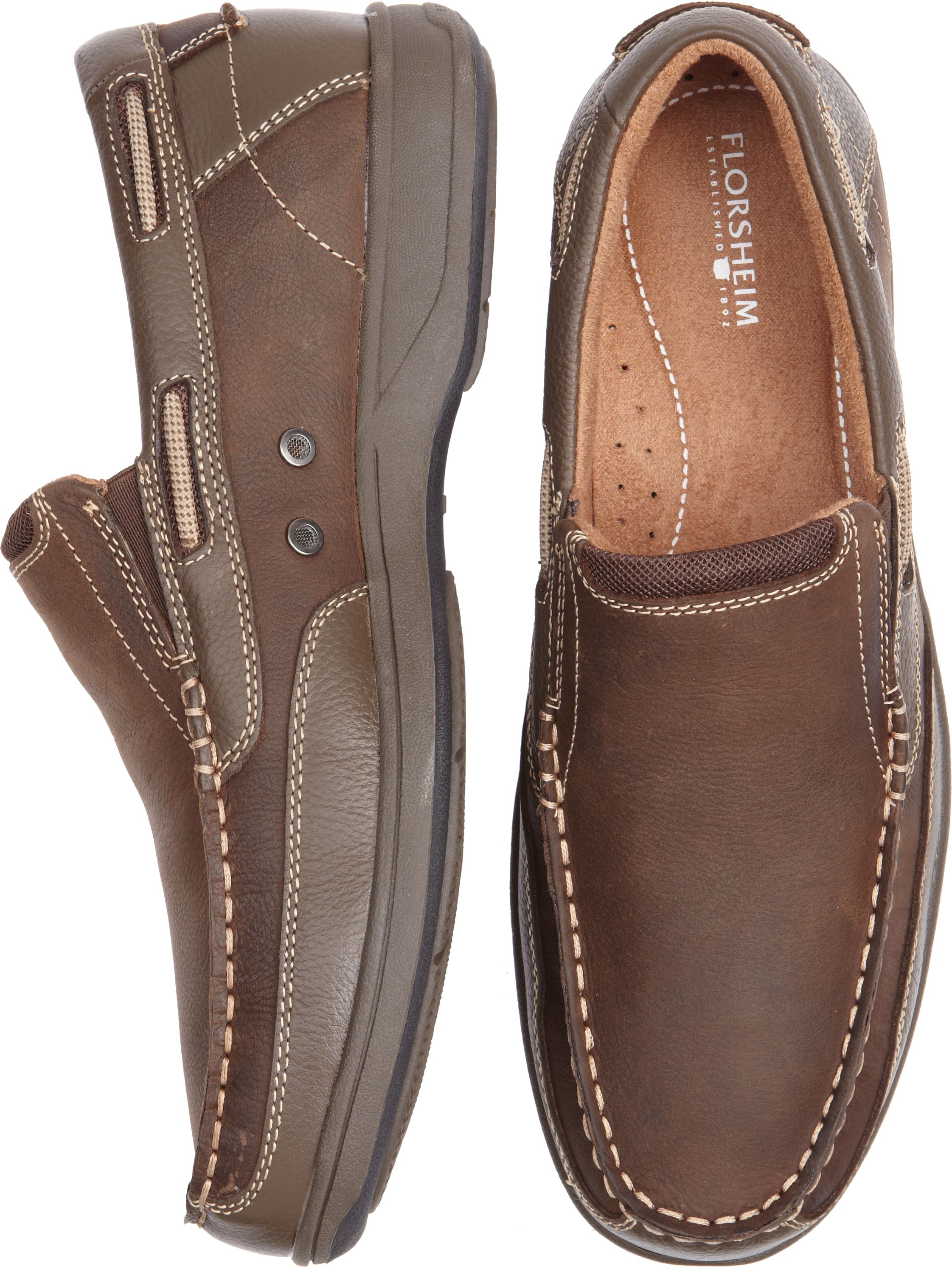 Florsheim Lakeside Brown Slip Ons