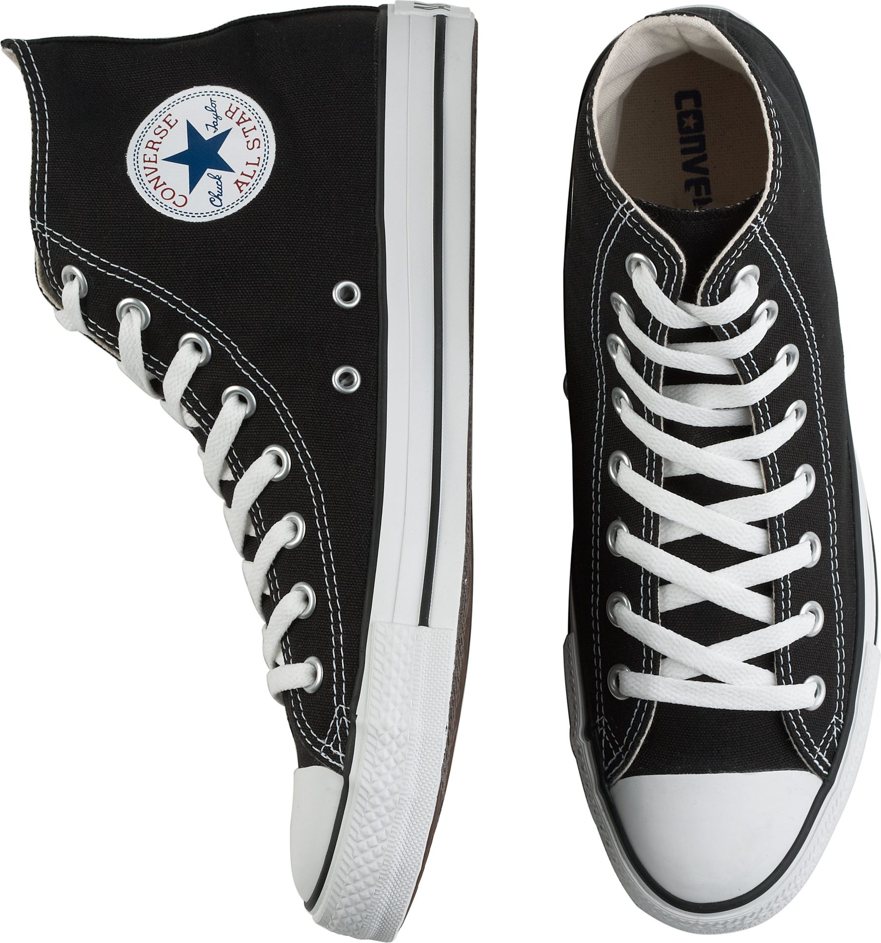 Converse Black Canvas High-Top Tennis Shoes