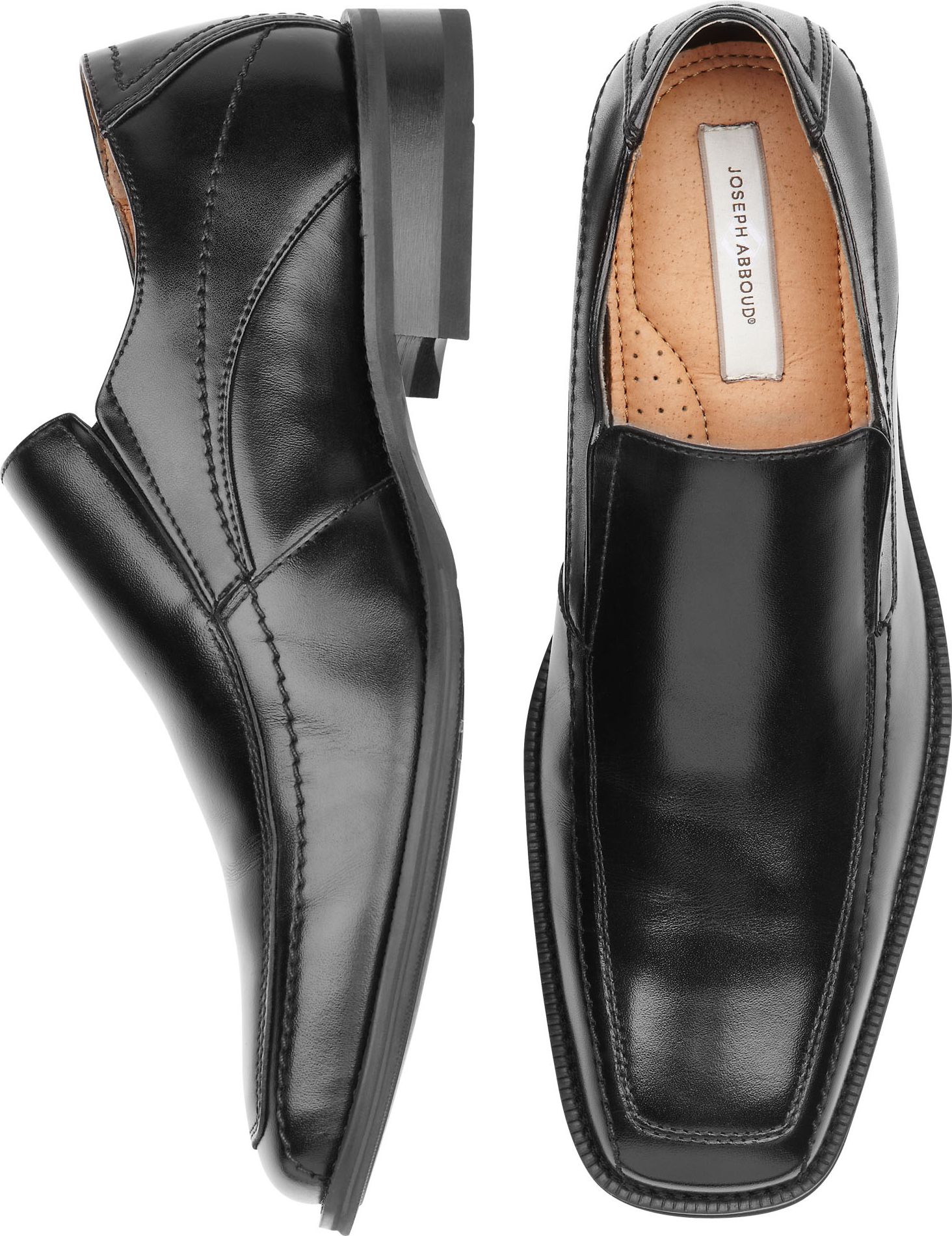 Joseph Abboud Black Slip-On Shoes
