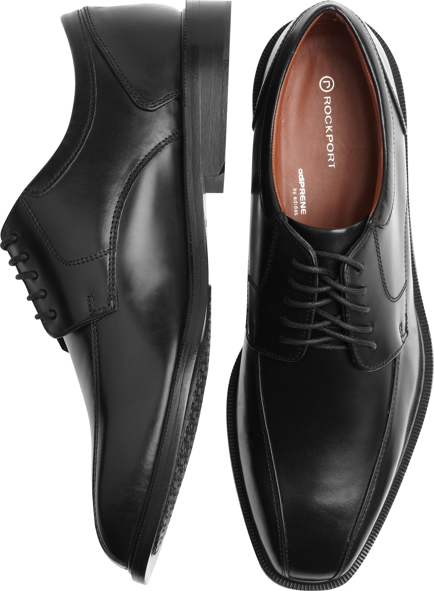 Rockport Black Bike Toe Lace-Up Shoes