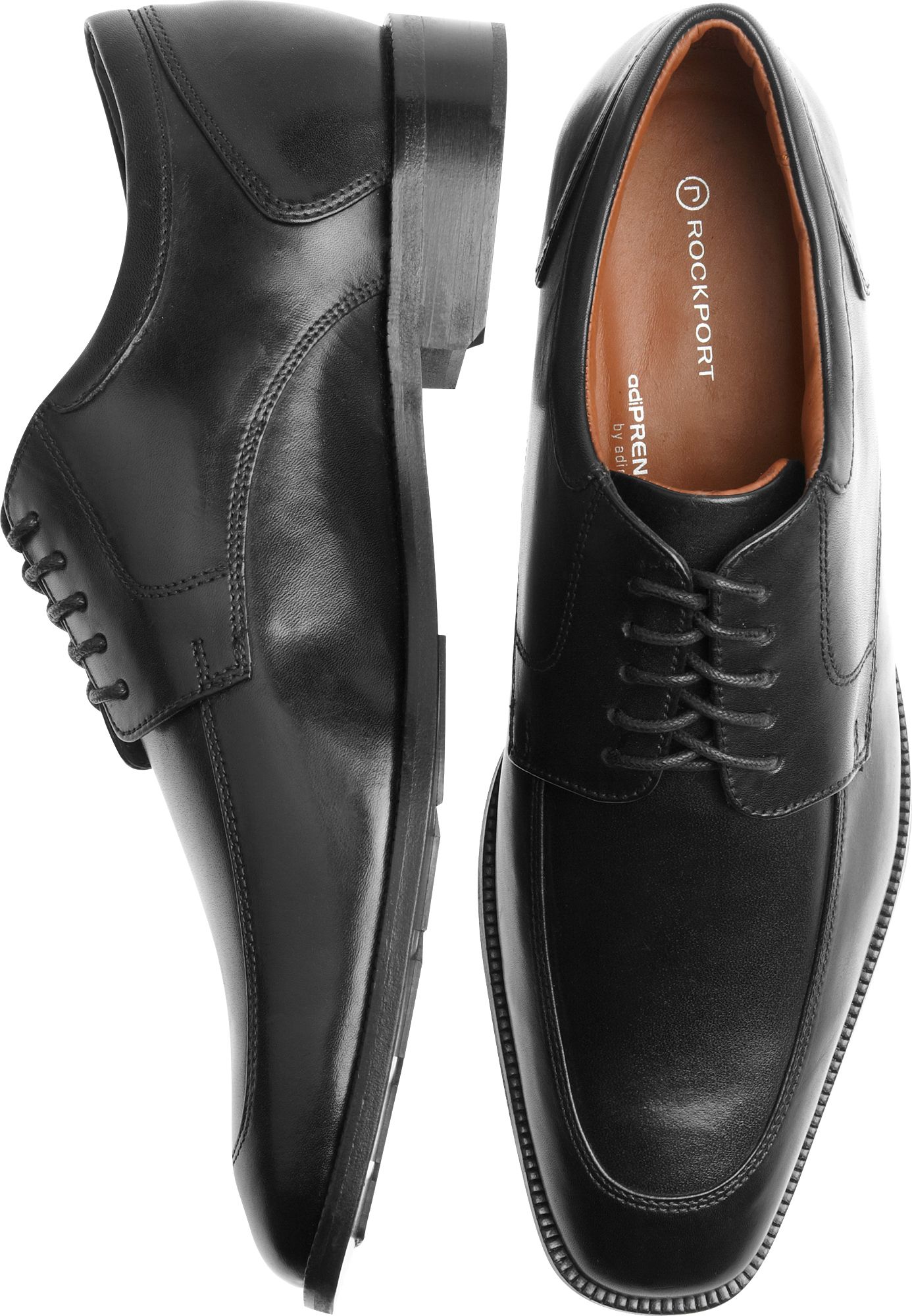 Rockport Black Moc Toe Dress Shoes
