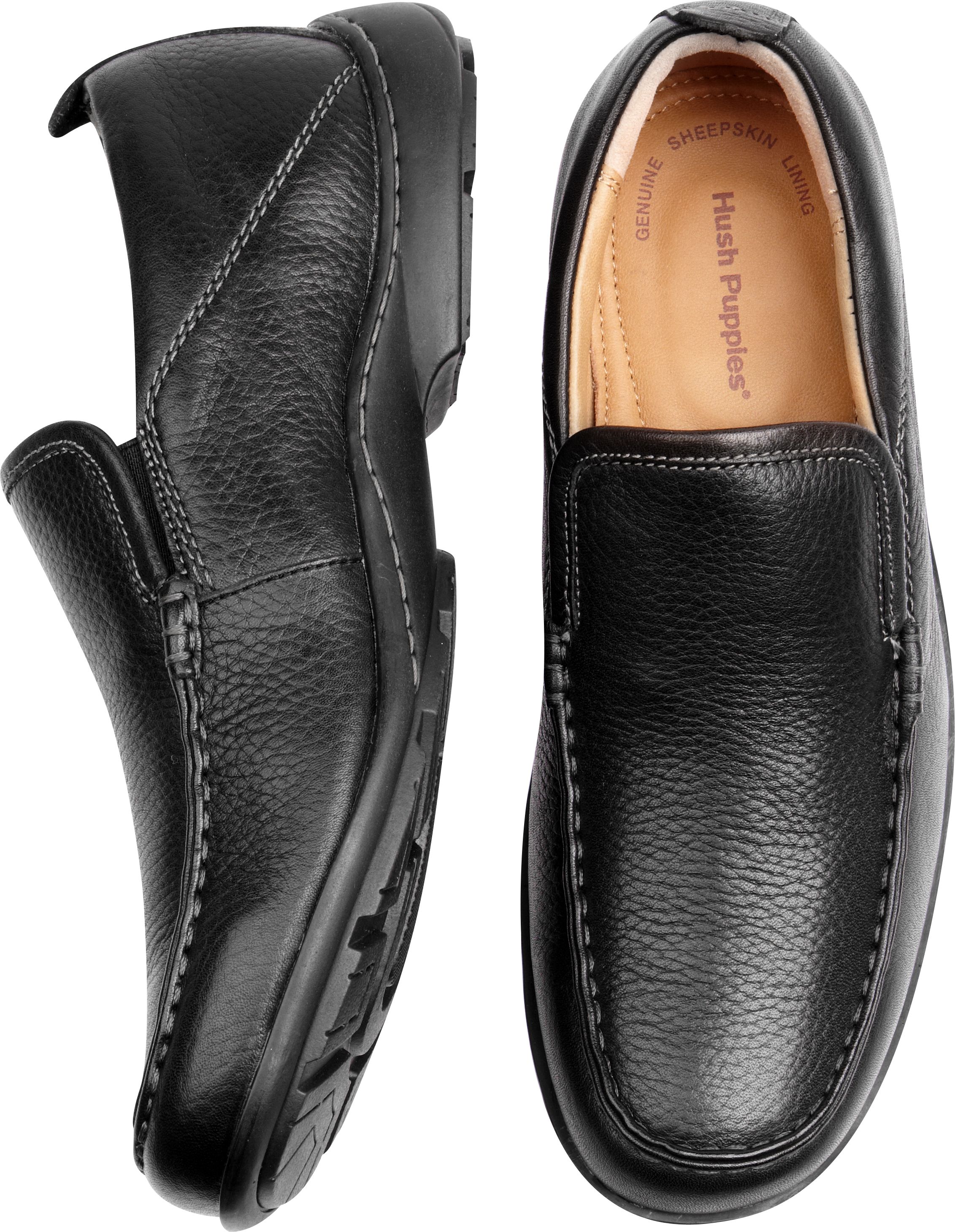 Hush Puppies GT Black Slip-On Shoes