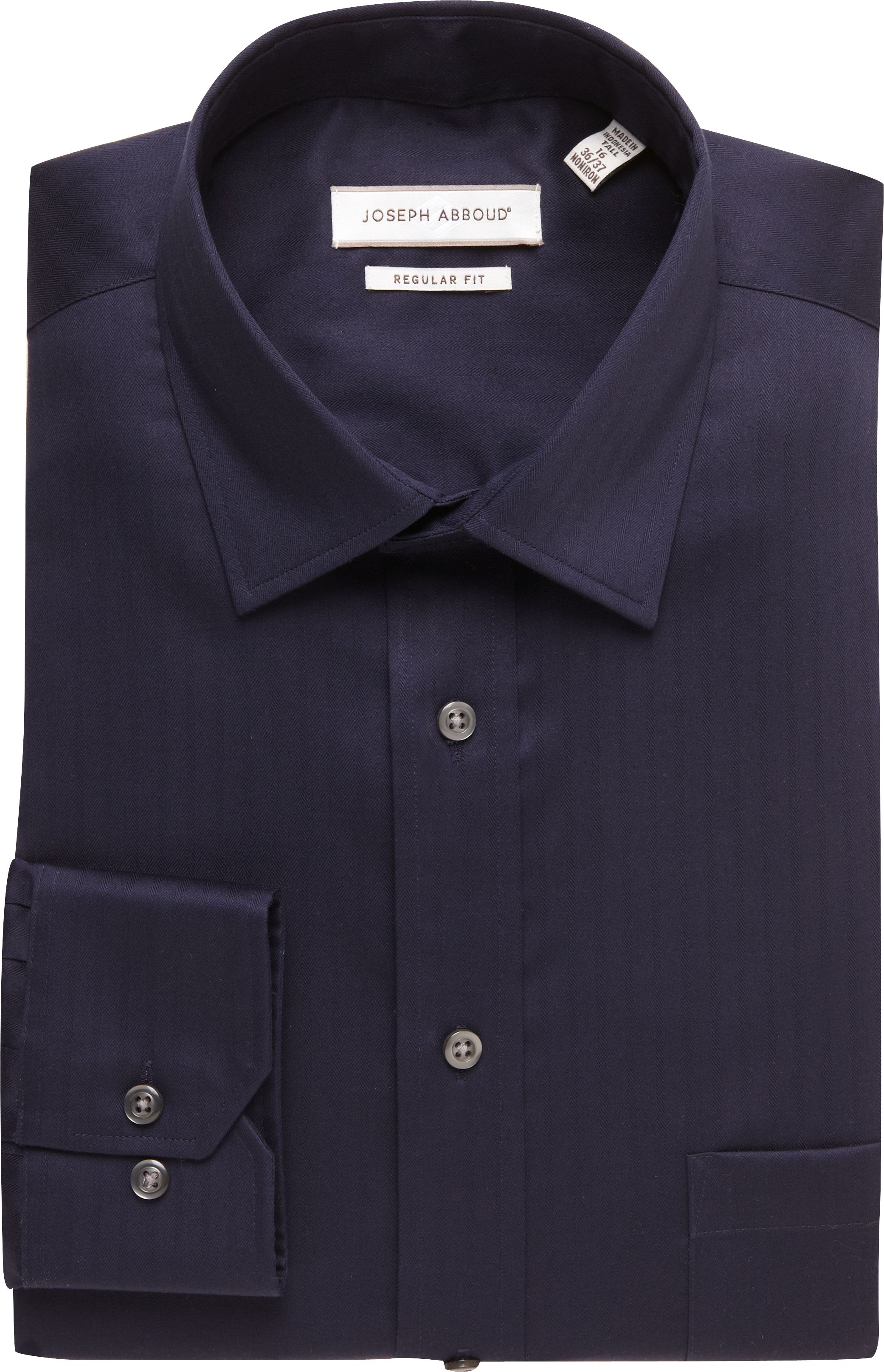 Joseph Abboud Navy Herringbone Dress Shirt