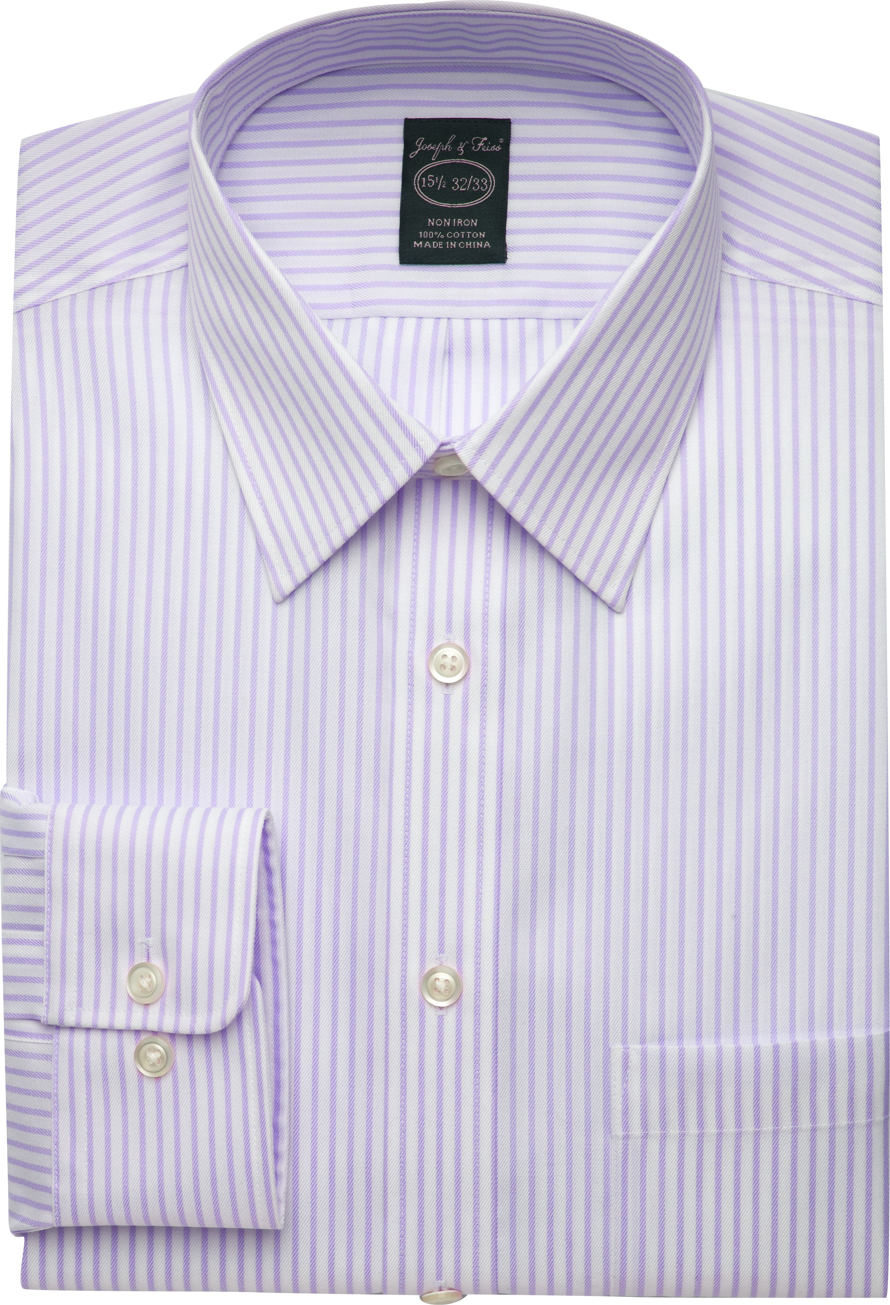 Joseph & Feiss Lavender Stripe Modern Fit Dress Shirt