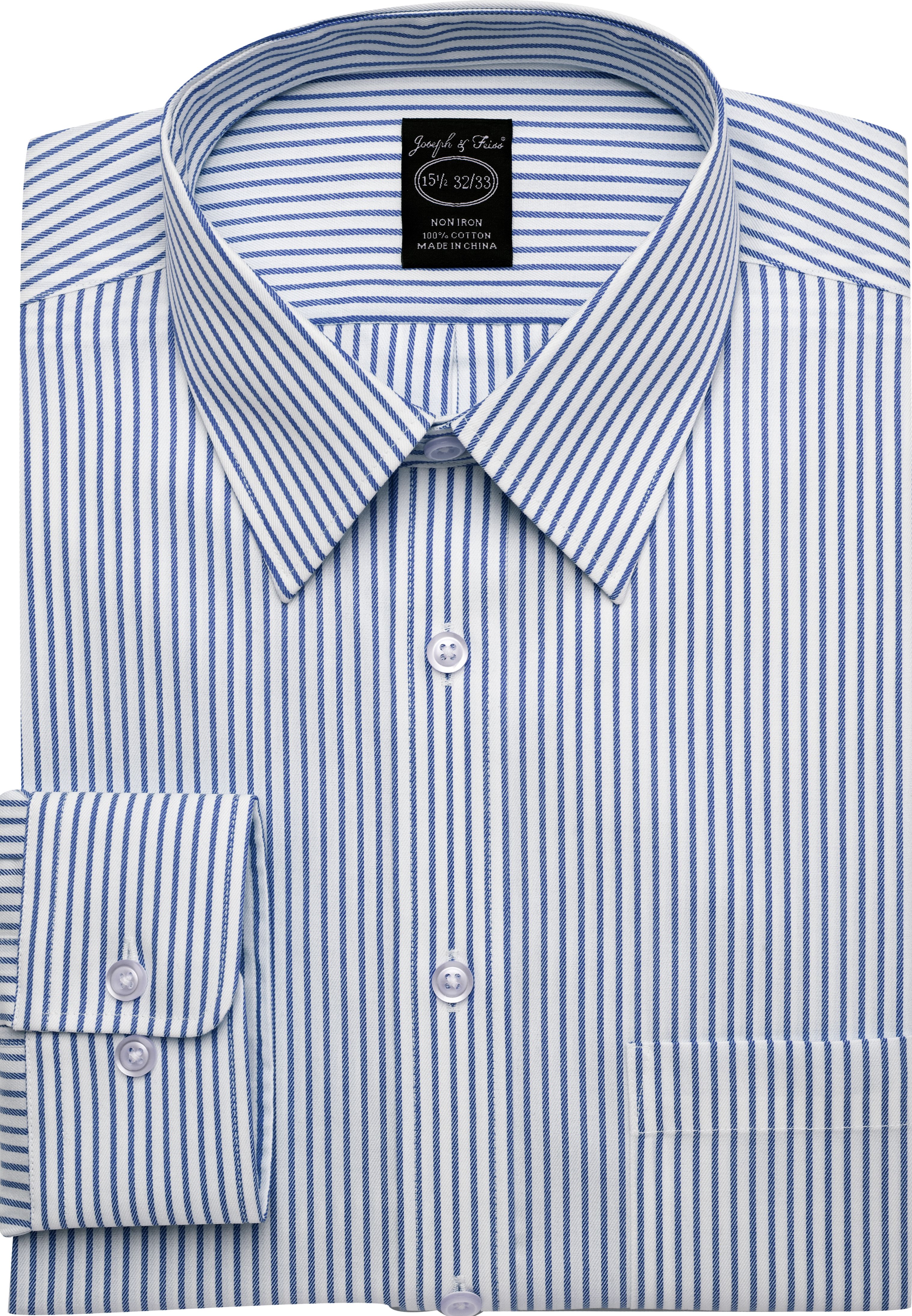 Joseph & Feiss Navy Stripe Modern Fit Dress Shirt